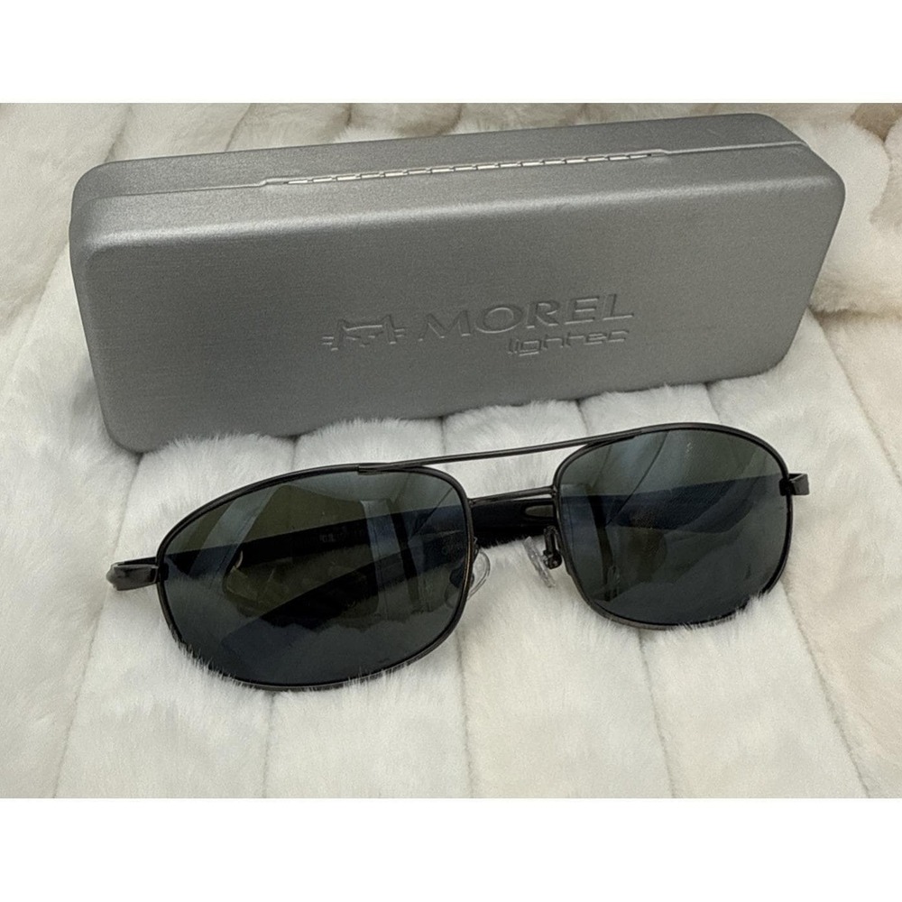 MOREL AUTHENTIC VINTAGE SUNGLASSES SR GENERATOR FTG GREEN, POLARIZED LENS & CASE